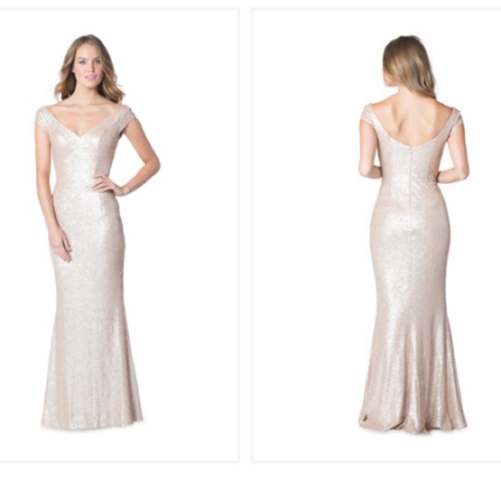 Gold sequin Bari Jay dress (size 10)